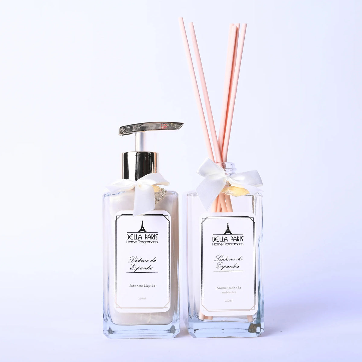 Kit aromatizador de ambiente e sabonete liquido ladano da espana 250ml da bella paris