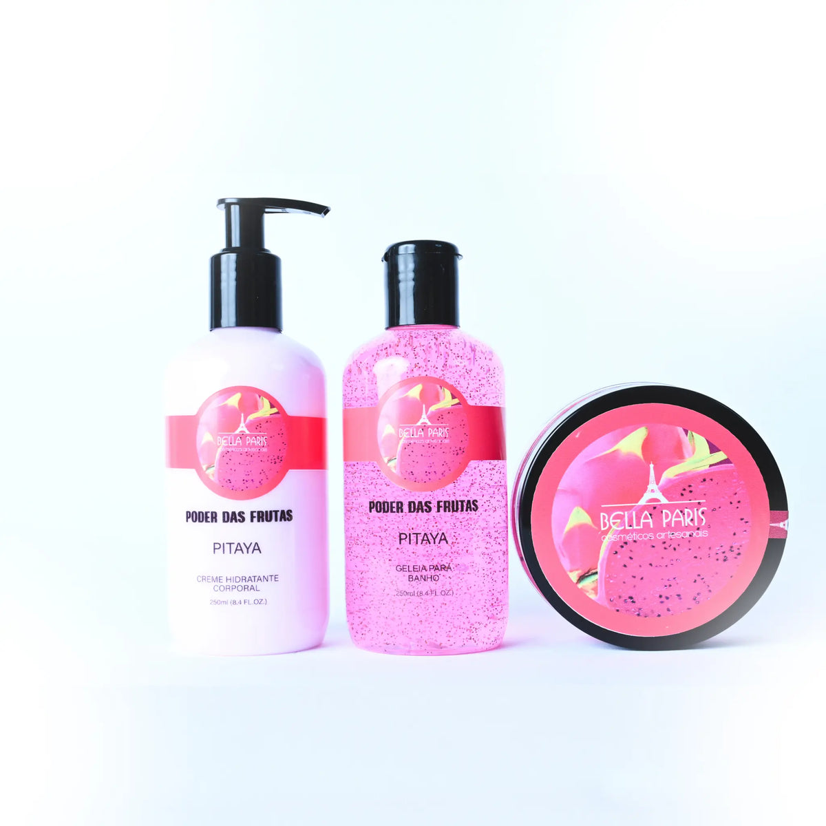 Kit Pitaya completo: Hidratante, Geleia e Esfoliante