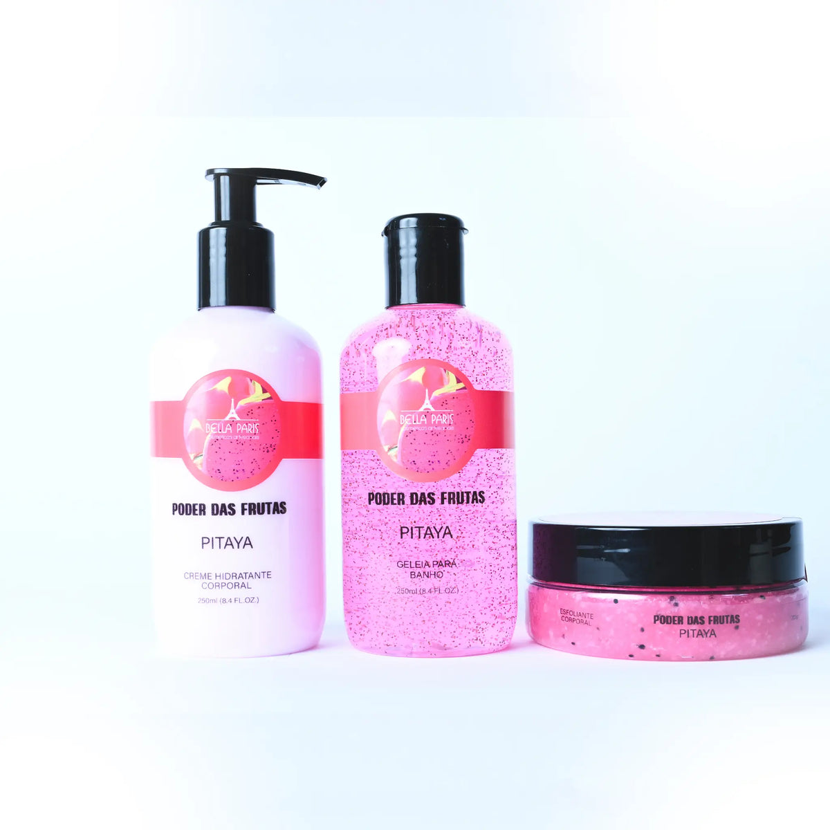 Kit Pitaya completo: Hidratante, Geleia e Esfoliante