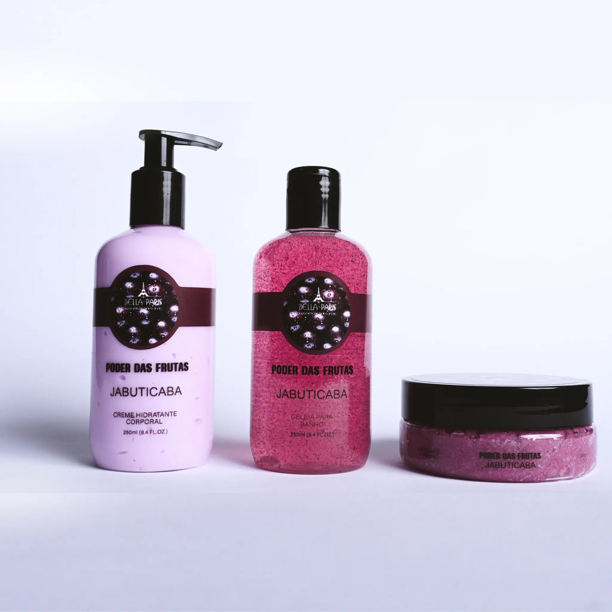Kit Jabuticaba completo: Hidratante, Geleia e Esfoliante