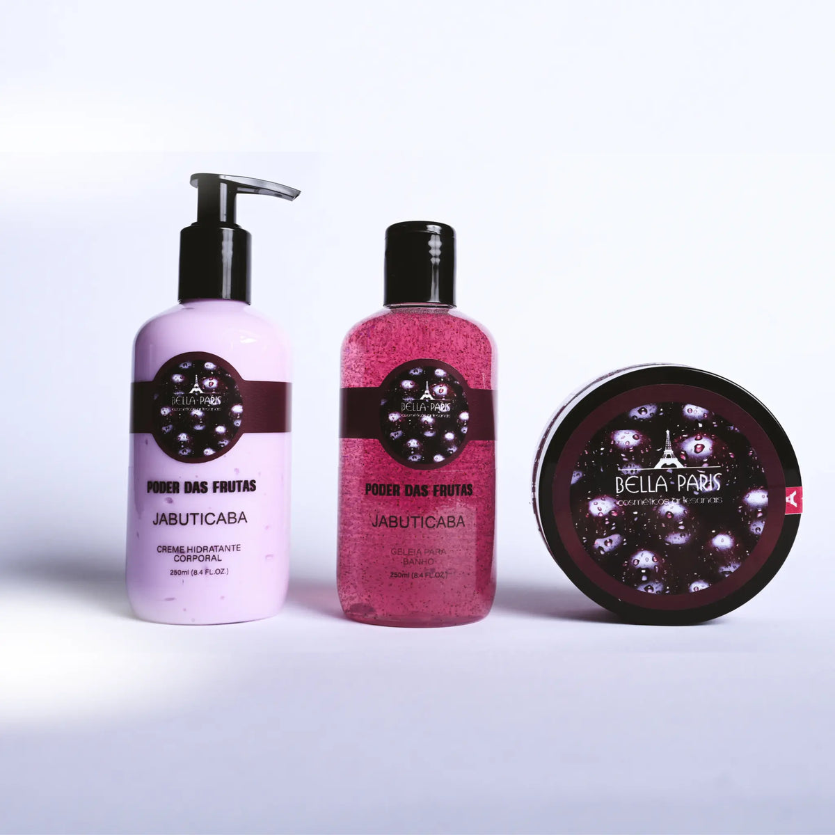 Kit Jabuticaba completo: Hidratante, Geleia e Esfoliante