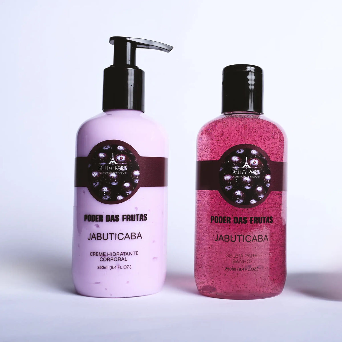 Kit Creme Hidratante e Geleia para Banho Poder das Frutas Jabuticaba