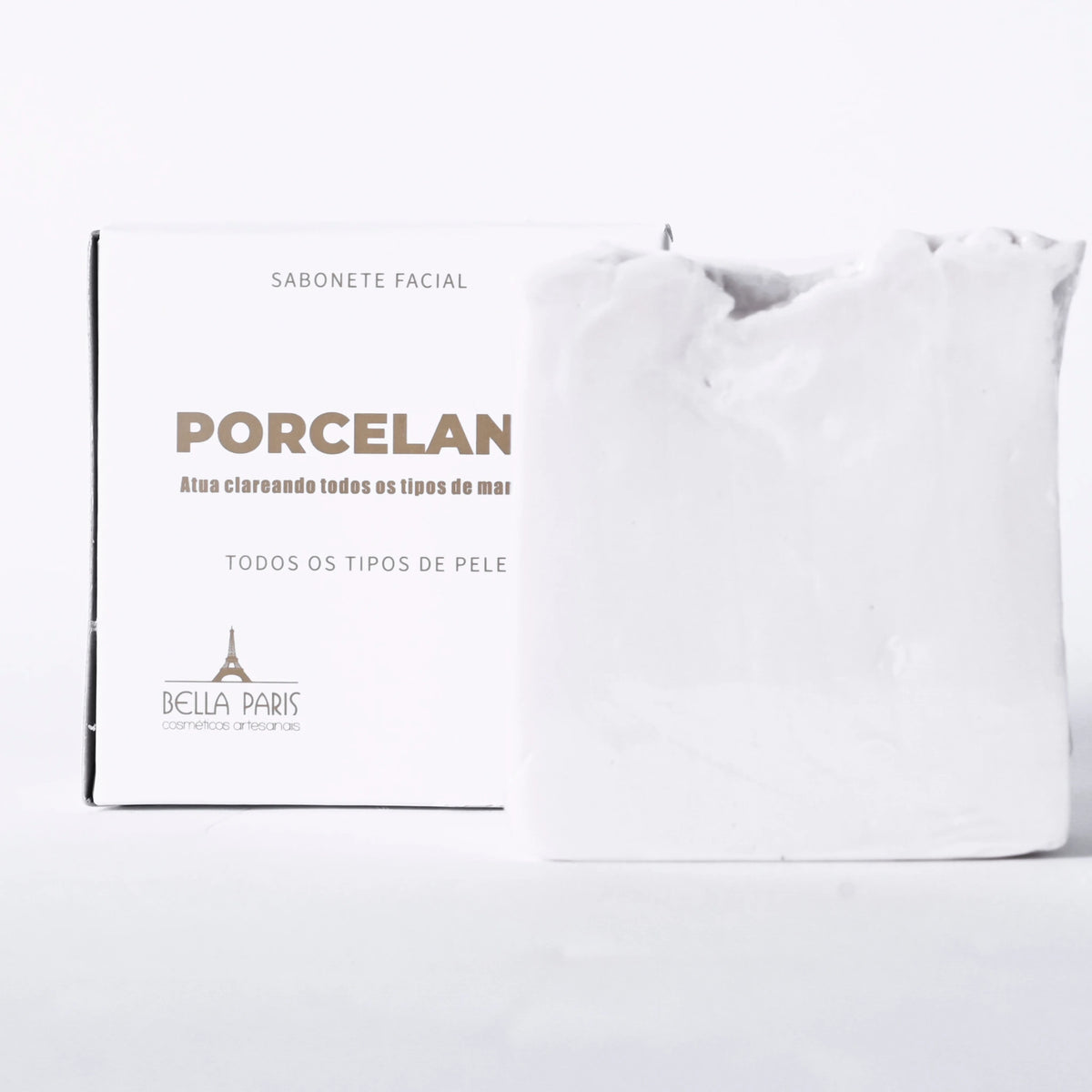 Sabonete facial em barra de porcelana