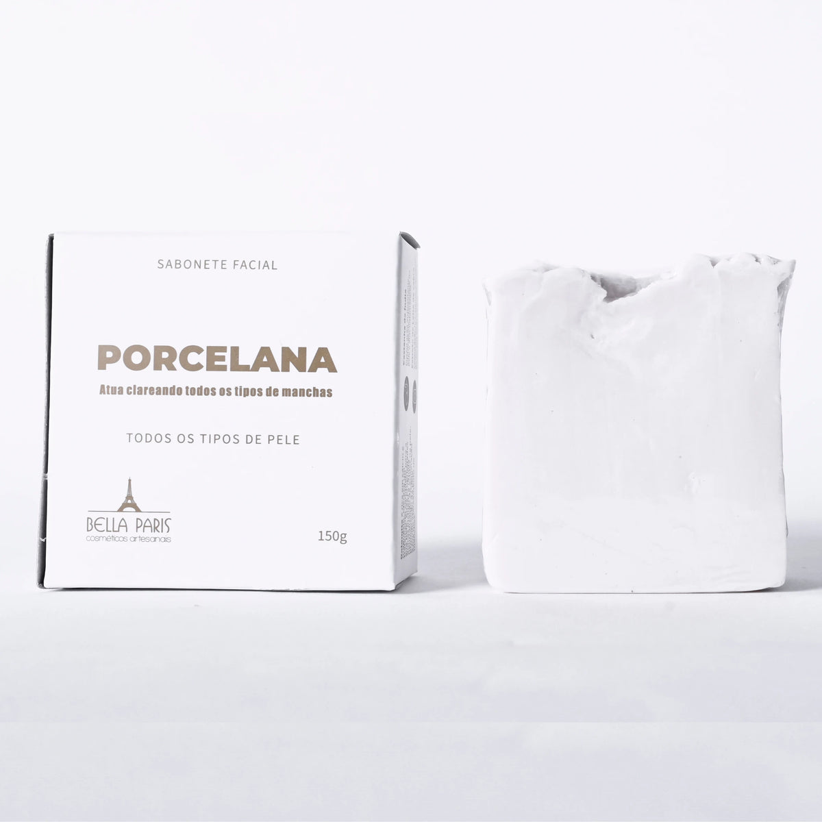 Sabonete facial em barra de porcelana