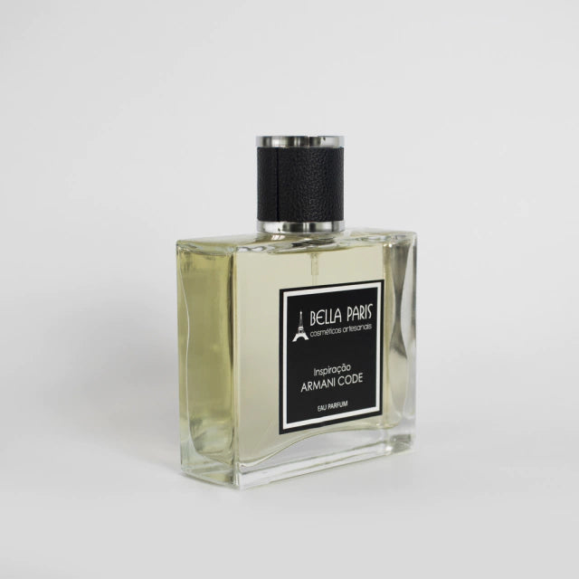 Perfume inspiração armani code de lado da Bella Paris 