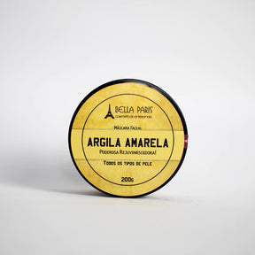 Máscara facial de argila amarela da bella paris