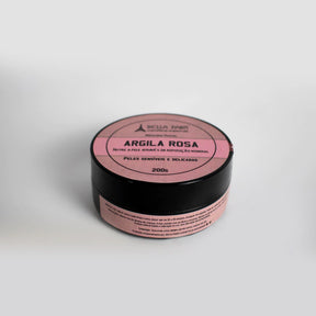 Máscara facial de argila rosa da bella paris